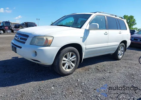 2006 Toyota Highlander Hybrid V6 z USA, uszkodzony, nr VIN JTEEW21A460021333